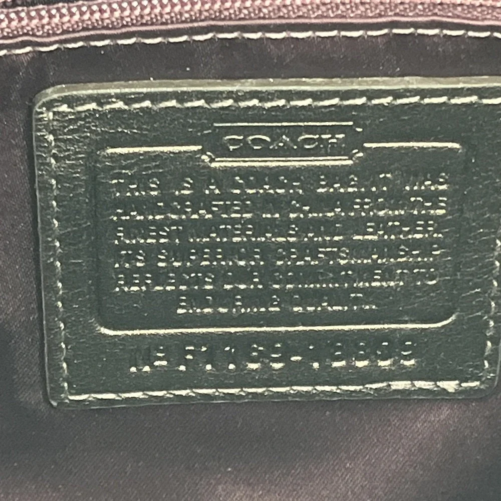 Coach Y2K Kristin Leather Hobo Shoulder‎ Flap Bag Metallic Bronze 18809 Hang Tag